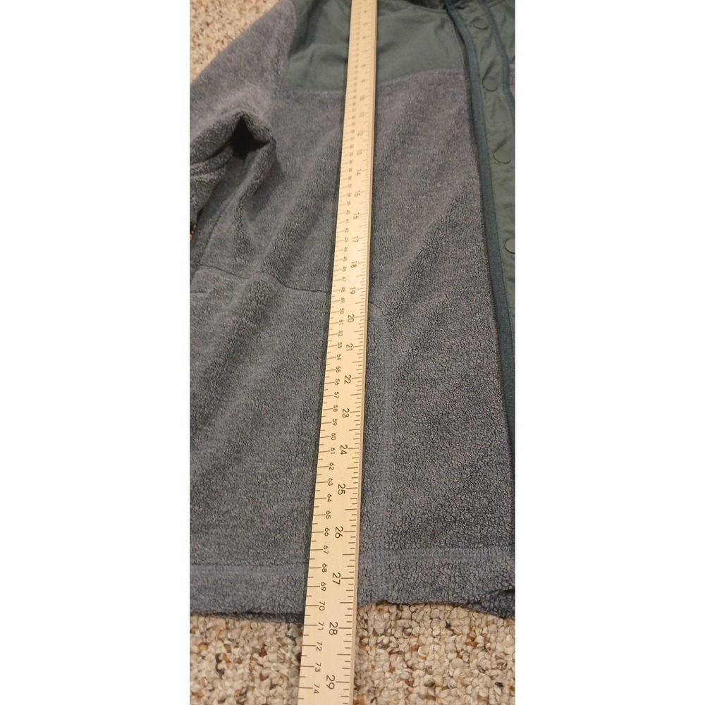 LL Bean Jacket Men's size Large sherpa fleece hybrid snap sweater pile workwear - Picture 3 of 9